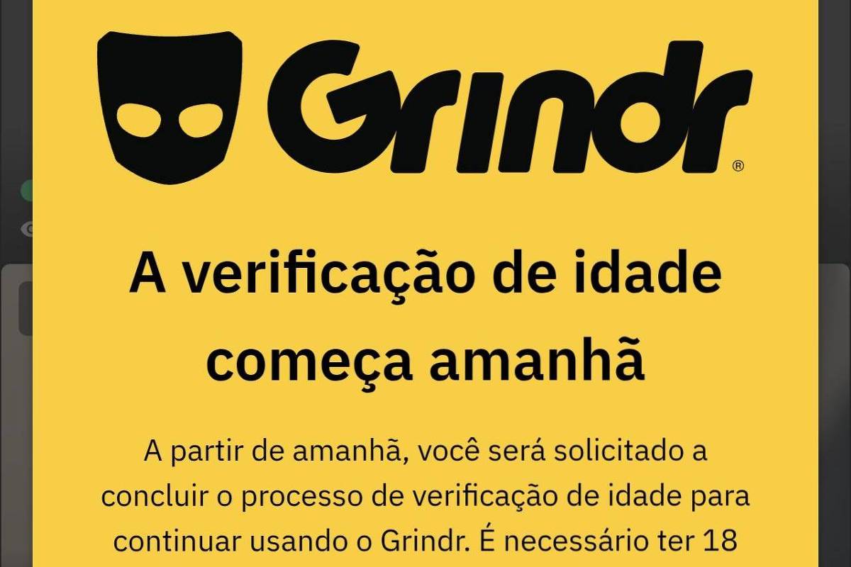 Grindr Implementa Verificação de Idade Obrigatória para Utilizadores no Brasil Grindr Implementa Verificação de Idade Obrigatória para Utilizadores no Brasil