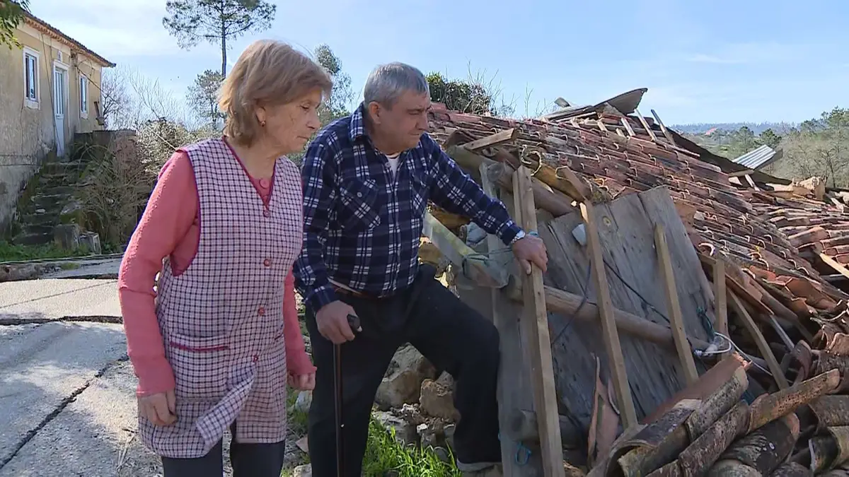 Desastre Climático em Pombal: Casal Perde Casa Após 50 Anos e Apela ao Governo
